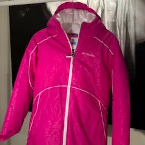 Columbia Girls's Hot Pink Ski Jacket. Size L